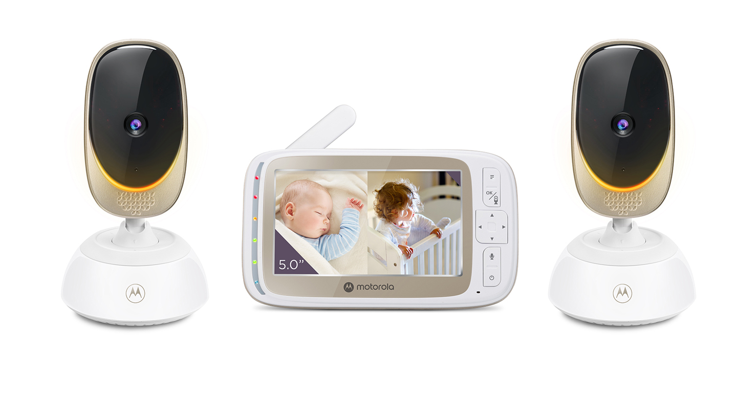 VM85-2 CONNECT Split Screen 5.0 inch Wi-Fi® Video Baby Monitor with Mood Light - 2 camera set - Product image