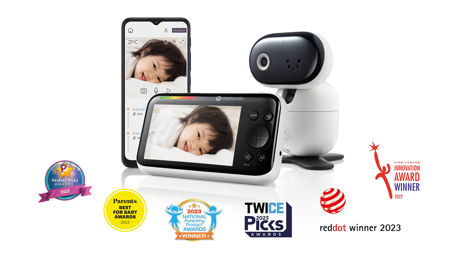 Motorola VM35 Babyphone Écran 5 avec caméra