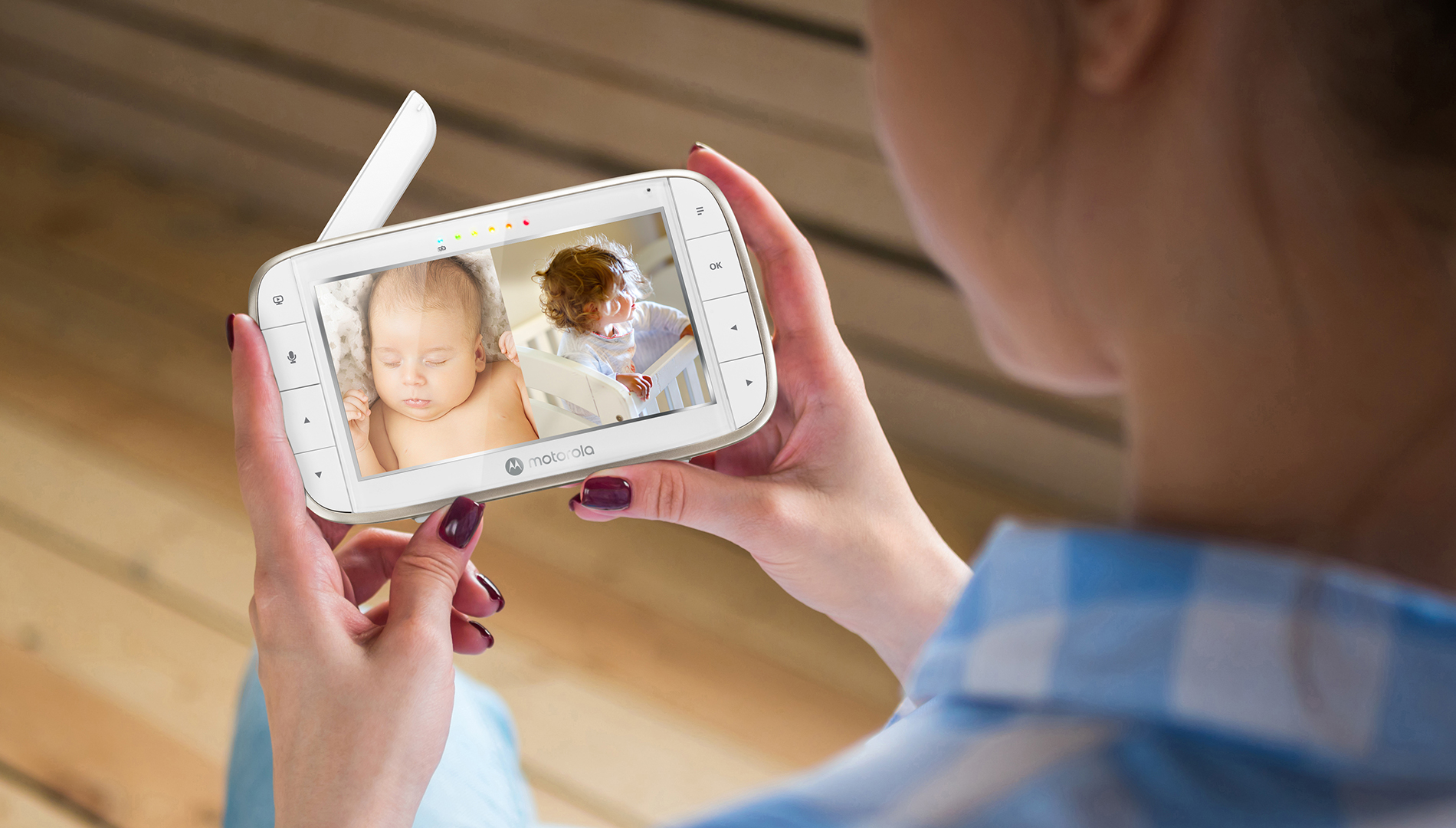 VM855-2 CONNECT Split Screen Video Baby Monitor - 2 camera set - Content image