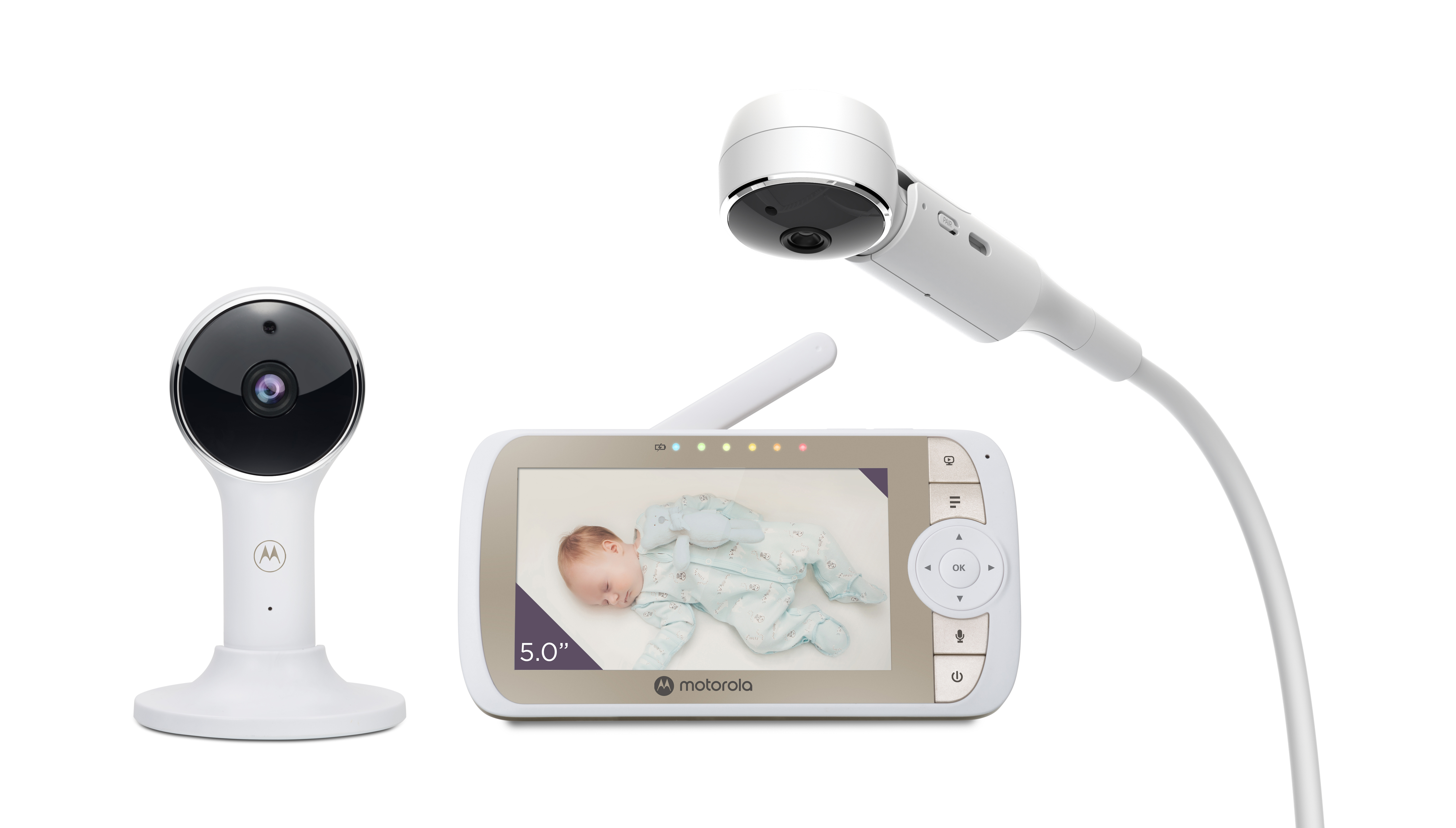 VM65X CONNECT 5.0 inch Full HD Wi-Fi® Video Baby Monitor with Crib Mount - Product image