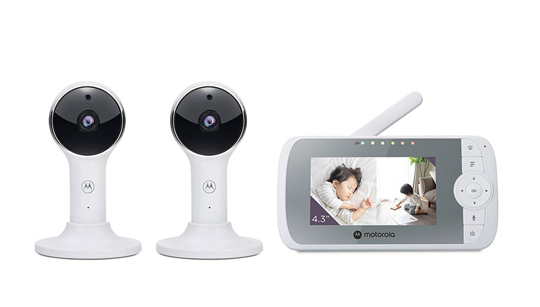 VM64-2 CONNECT - 2 camera 4.3 inch split screen connected video baby monitor - Product image
