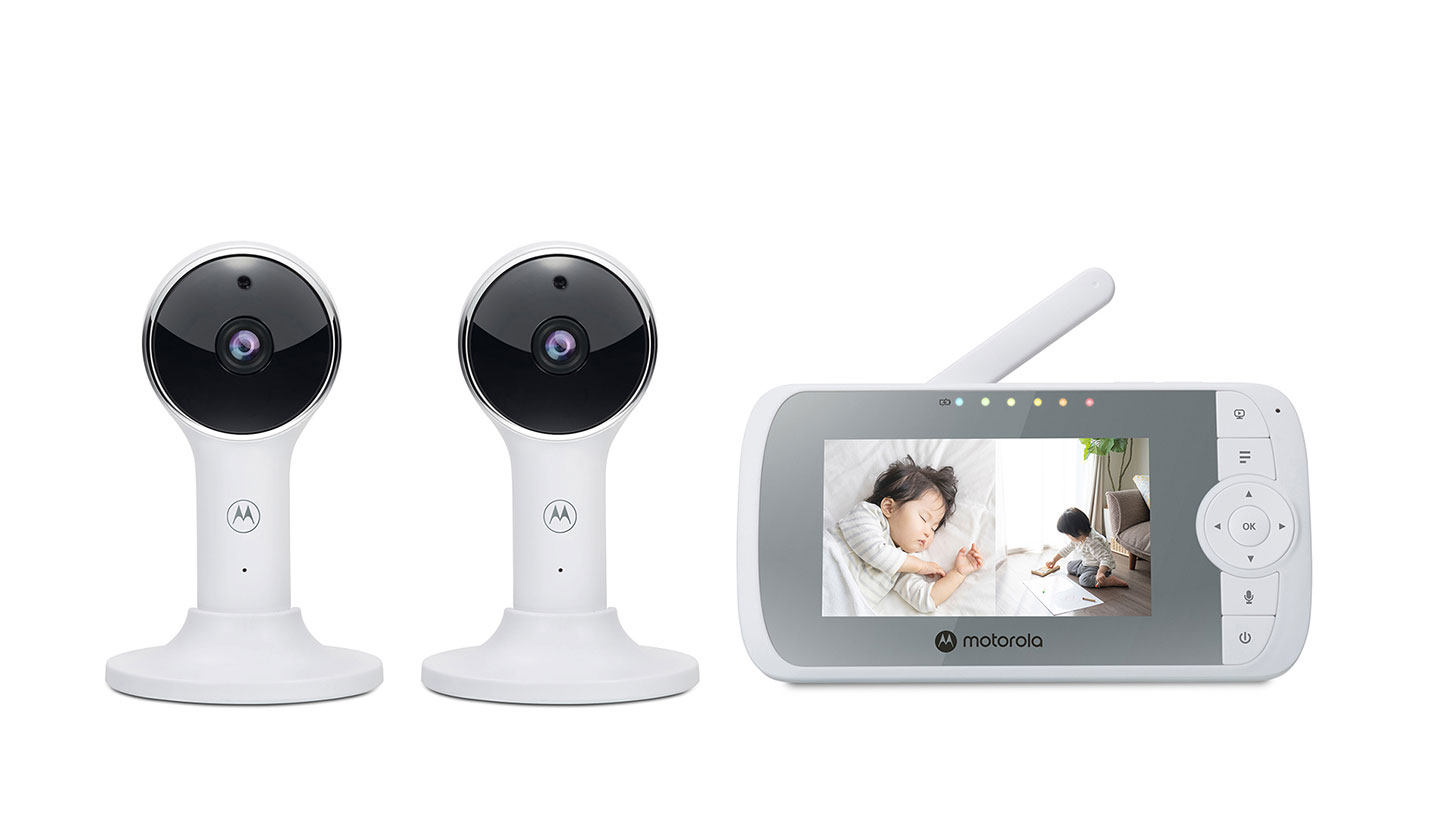 VM64-2 CONNECT - 2 camera 4.3 inch split screen connected video baby monitor - Product image