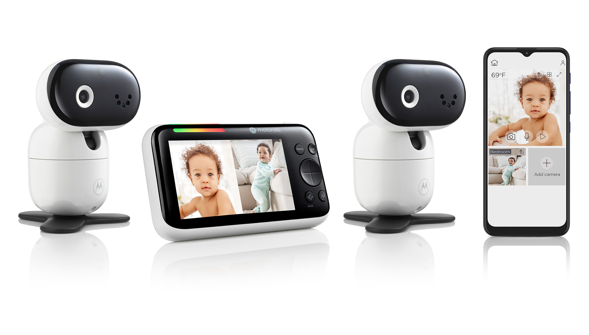 Motorola Nursery  VM 64-2connected baby monitor 2 camera set