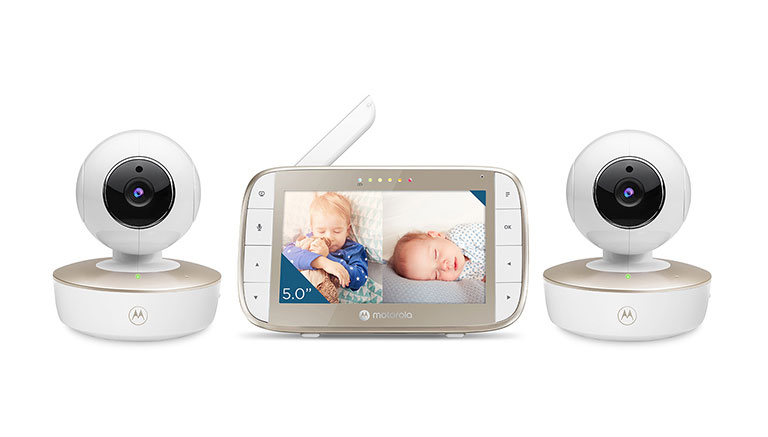 VM50g-2 Video Baby Monitor - 5" Split screen 2 way talk with room temp monitor - Product image